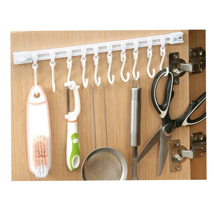Cabinet door hooks can slide 30CM, 10 hooks per pack