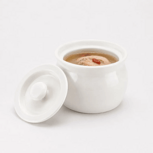 Ceramic Tile Stew Pot Soup Cup Steaming Stew Bowl Large White 10.510., 23.1 inch/14.2 fl oz