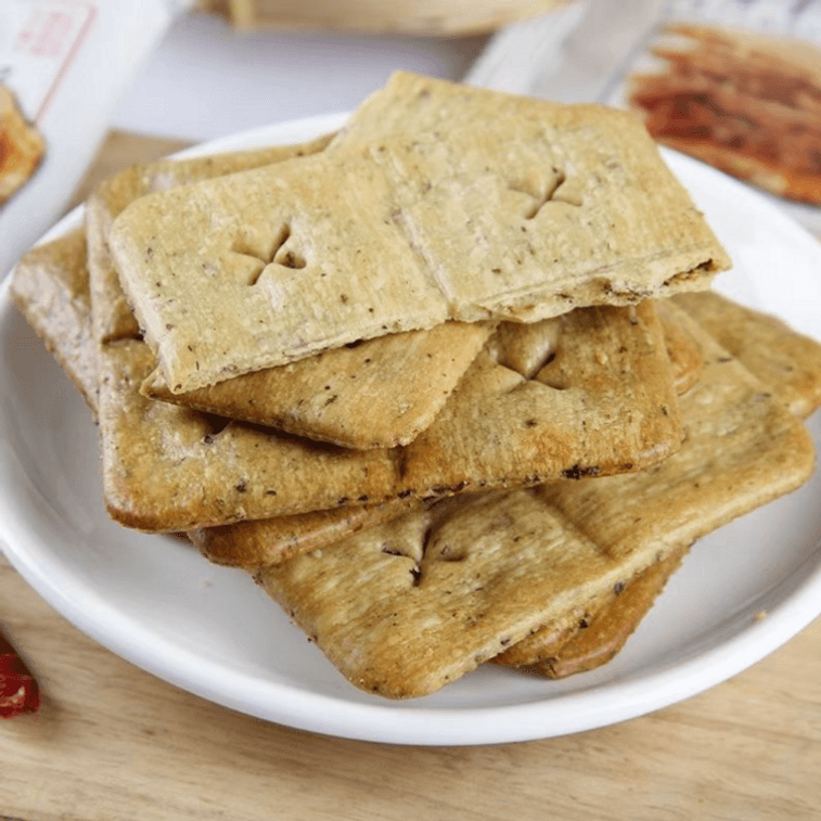 超友味 古早梅菜香 梅香脆 梅干菜脆饼 经典原味 入口酥脆 皮薄馅多 香脆不腻 208g 6