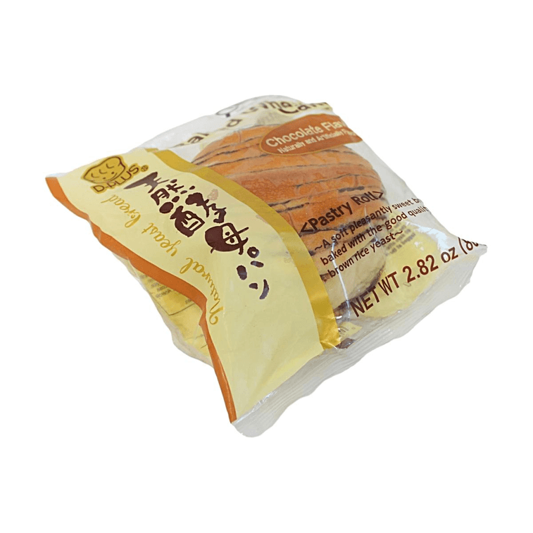 日本D-PLUS 天然酵母巧克力味面包 80g 【松软香甜】【玄米酵母发酵】 3
