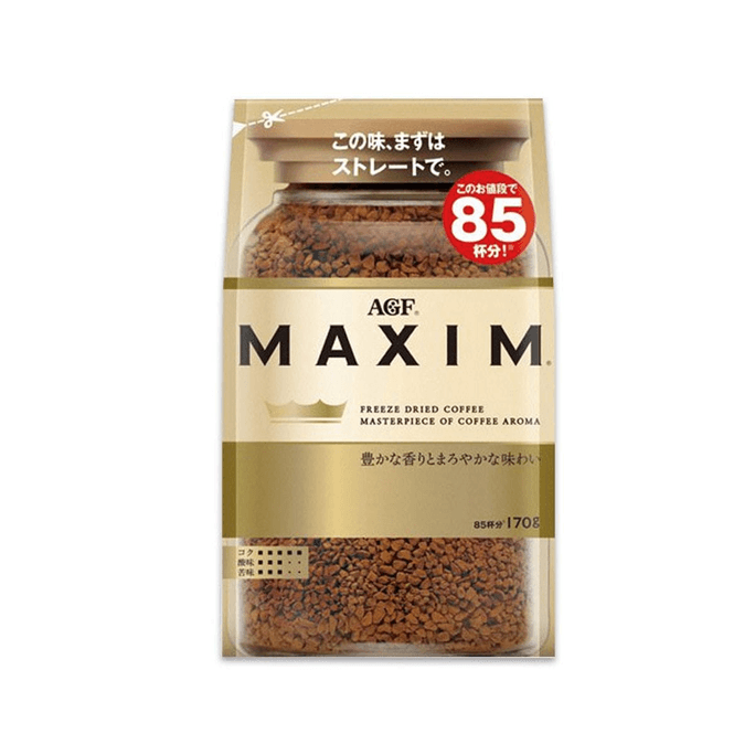 Maxim American Freeze-Dried Black Coffee Instant Coffee Bag 170g