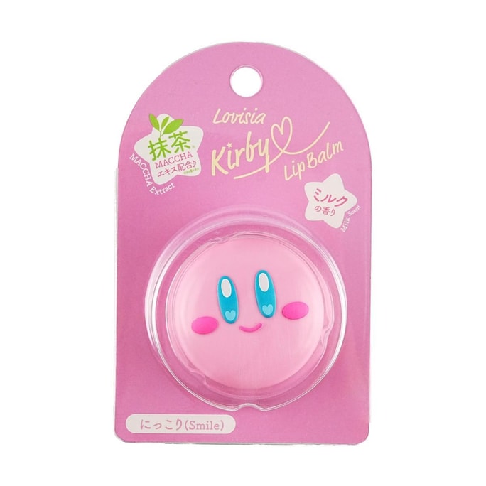Kirby Lip Balm, 0.7oz. #01 Smiley Milk Scent【Limited Edition】