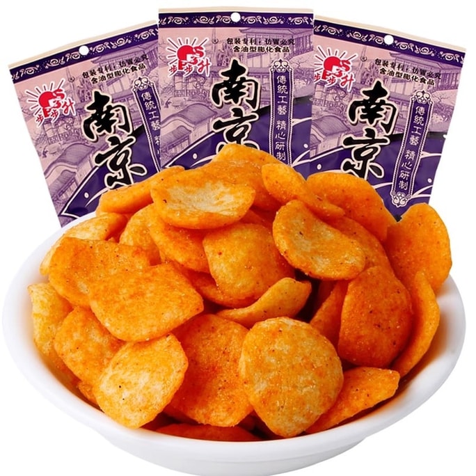 【中国直送】武布盛 南京アヒル味 クリスピースナック 懐かしいパフ 20g/袋