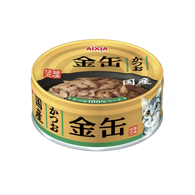 AIXIA Gold Pot Cat Can 70g Bonito