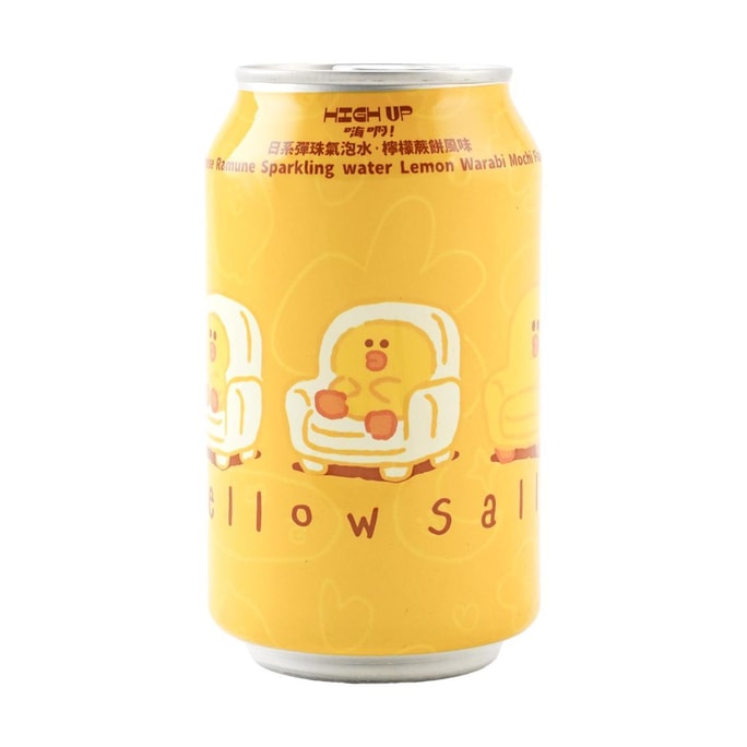 Yellowsally Ramune,Sparkling Water,Lemon Warabi Mochi Flavor,11.16 fl oz