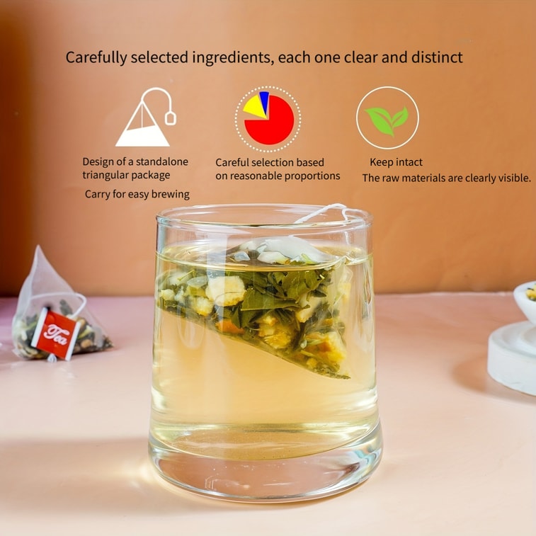 【Livraison directe du Canada】 Sifanda Thé Orange Jasmin 100g (5gx20P) Boisson rafraîchissante et dégraissante, parfait pour le thé de l'après-midi / les loisirs à la maison, thé parfumé aux fruits et fleurs, convient pour infusion à froid ou à chaud, cadeau de fête, sachets de thé mixtes 6