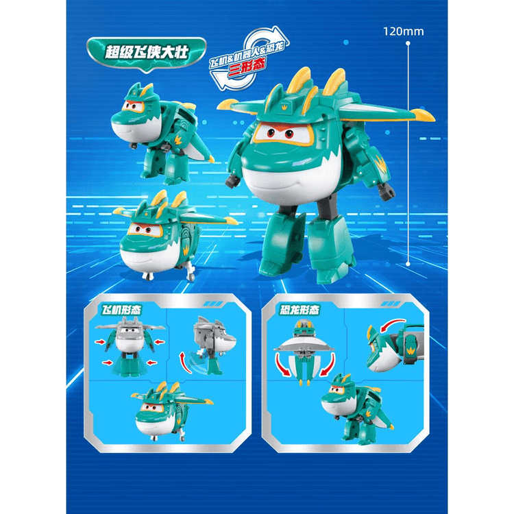 Super Wings Archaeologist Dazhuang Transforming Robot 1 Piece