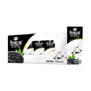 伊利 谷粒多 黑谷物牛奶 黑豆黑米黑芝麻 250ml×12瓶 3L【整箱囤货装】【营养早餐牛奶】