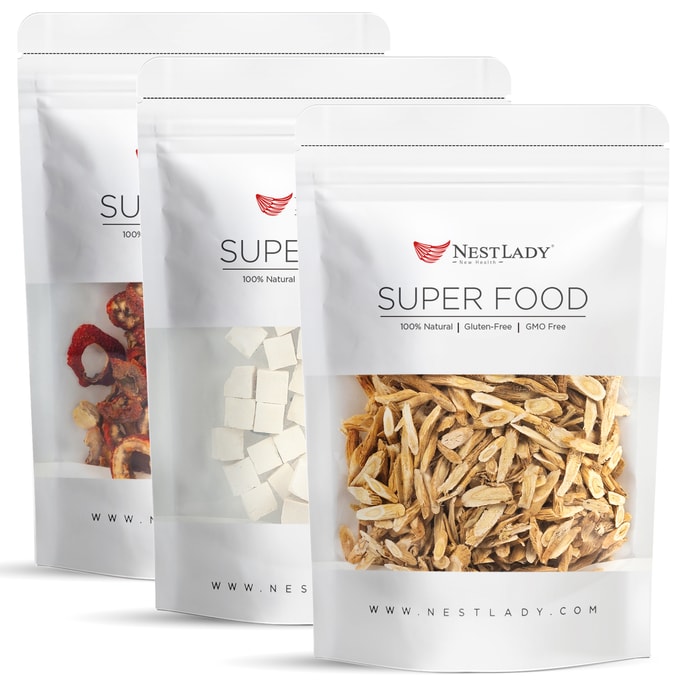 美国 NestLady雍容燕窝 黄芪70g+山楂50g+茯苓50g组合 小蛮腰组合
