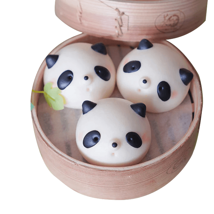 【Bao Babies】 萌萌熊鲜乳造型芝麻馒头-一盒6枚 288g