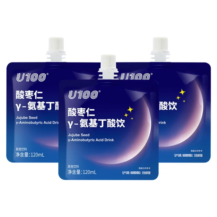 GABA Spine Date Seed Gamma-Aminobutyric Acid Drink 120ml/Bag × 3 Bags ...