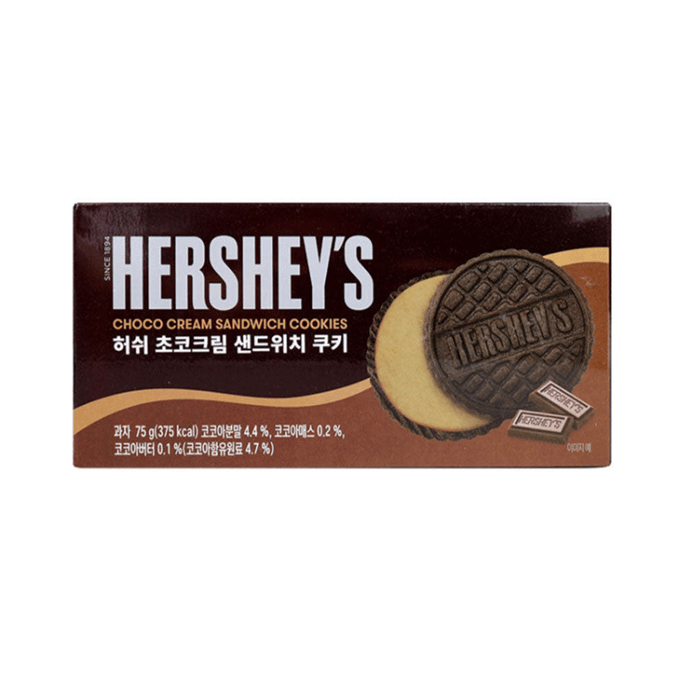 韓國 HERSHEY'S 好時巧克力奶油夾心餅乾75g