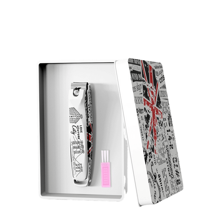 Stainless Steel Nail Clipper With Case 1pc