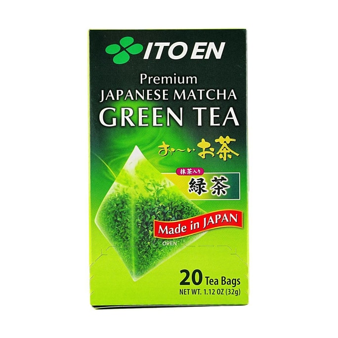 Oi Ocha Japanese Premium Matcha Green Tea Bags, 20p 1.12 oz