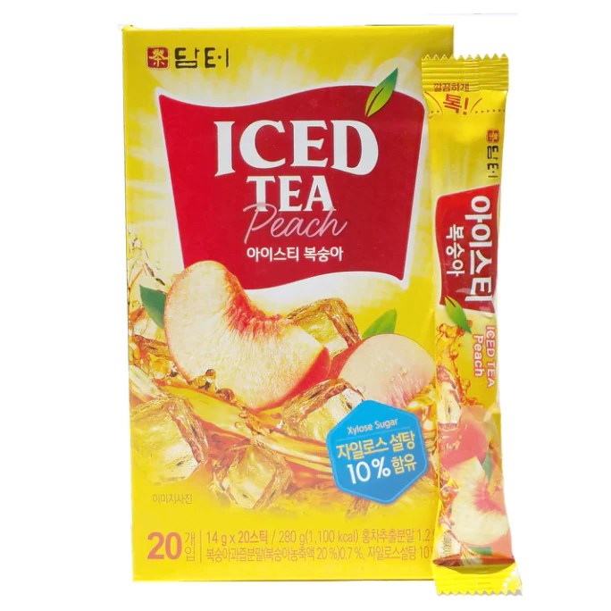 Damtuh Korean Tea Iced Tea (Peach) - 14g x 20 Sticks