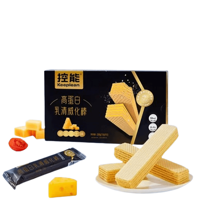 Low-fat Whey Protein Wafer Bar Cheese Flavor 288g Fitness Meal Replacement Satiety Biscuit Snacks