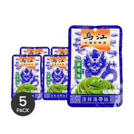 乌江 凉拌海带丝 鲜香味 70g *5【5份超值装】【下饭菜榨菜腌菜】【开袋即食】