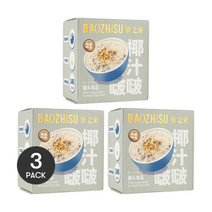 Mixed Congee Coconut, 6.88 oz  *3【3 Packs】【Ready-to-eat Hong Kong-style Coconut Milk Oatmeal 】