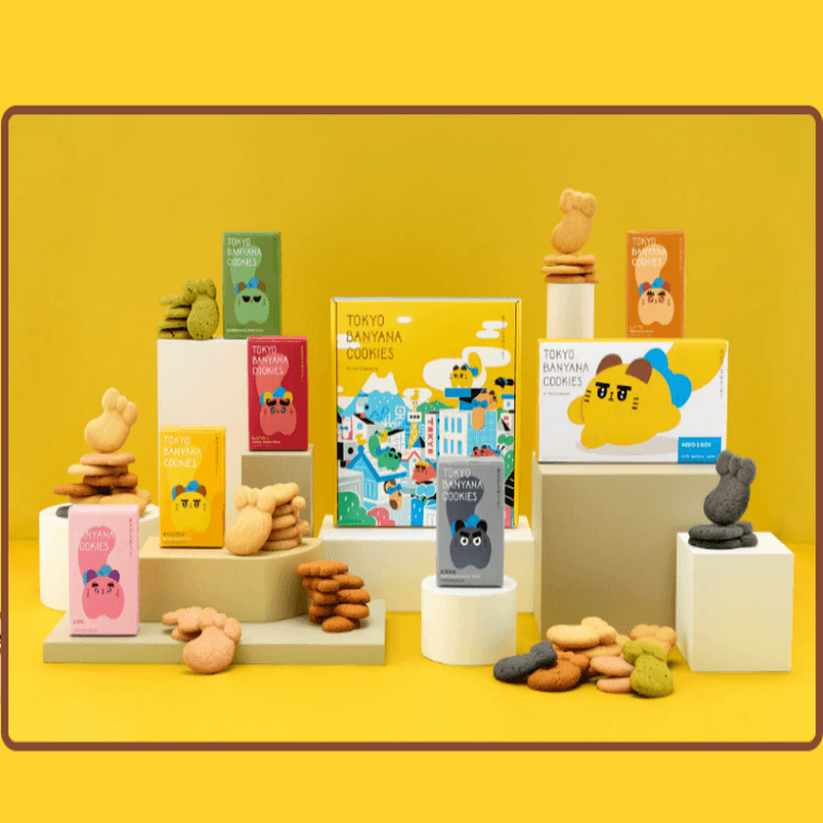 Three flavors of cat butter biscuits gift box 9 pieces 5