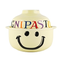 GOLDEN LION 泡面碗 大容量陶瓷碗 奶油表情包 上下两用碗 750ML+500ML