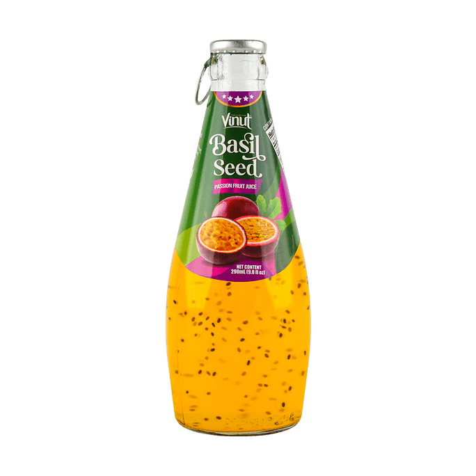 Passion Fruit Juice Drink with Basil Seeds, 9.8 fl oz