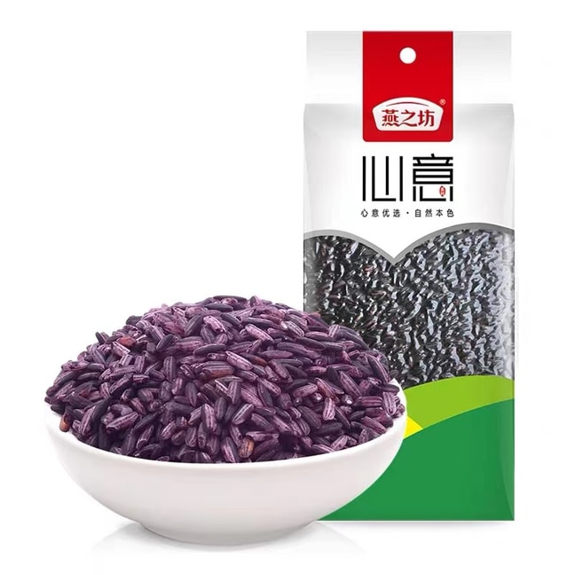 [중국 직송] 연지팡 자색 찹쌀, 통곡물, 굵은 곡물, 찹쌀죽, 모강 혈 찹쌀, 홍미 아침 식사 420g/봉지