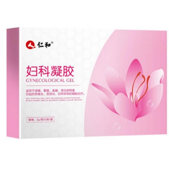 Gynecological gel bacteriostasis is applicable to cervicitis leucorrhea mycotic vaginitis 3g * 5 pieces/box