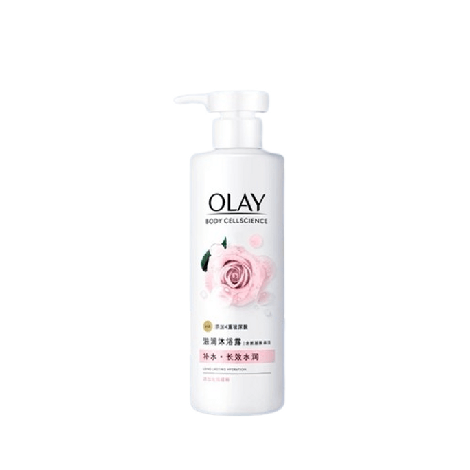 Olay Hydrating Moisturizing Body Wash Hyaluronic Acid Body Cleansing Rose 530g/bottle
