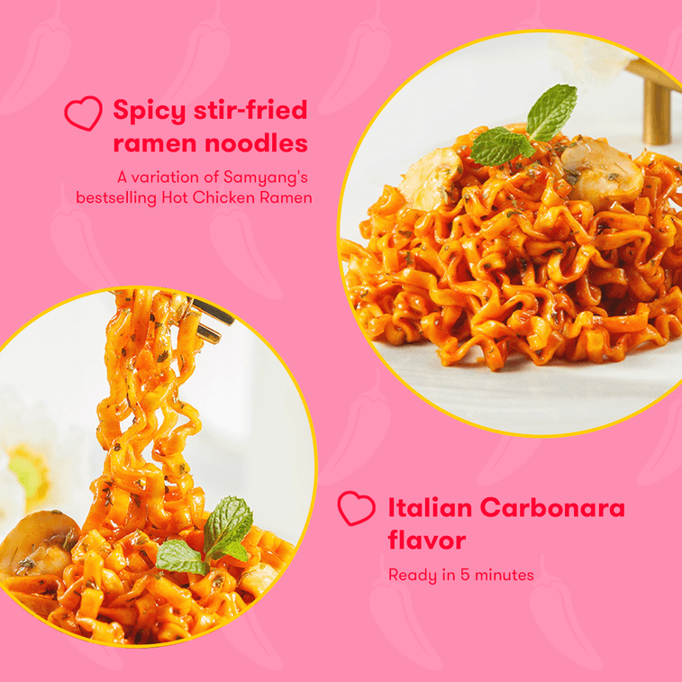 韩国SAMYANG三养 BULDAK 奶油芝士火鸡面 粉色 5包入 650g 3