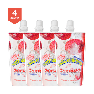 日本SHIRAKIKU讚岐屋 果凍爽椰果粒 荔枝味 150g*4包入