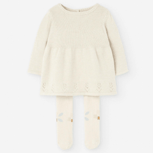 MOM LOVES ME 로잔 어린이용 여아용 스웨터 드레스 - 신생아 53-56cm