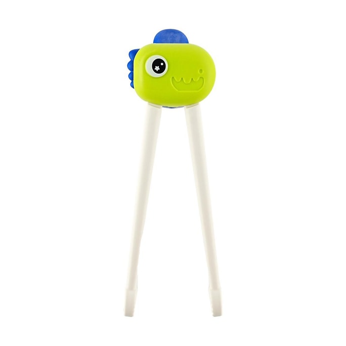 Dinosaur Training Chopsticks, Baby Learning-to-eat Chopstick Tableware, Viridian Green