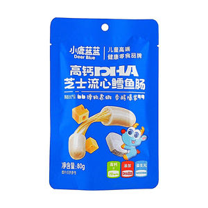 High Calcium DHA Cheese Filled Cod Fish Sausage, Cheese, 2.82 oz, Healthy Kids Snack 
