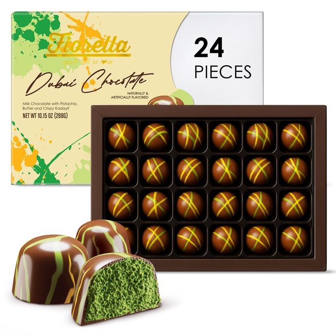 Dubai Chocolate Gift Box 288g – Pistachio & Cocoa Indulgence