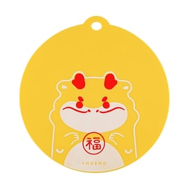 Jiji Dragon シリコン耐熱マット – 食品グレード、高温耐性ポット&テーブルマット、20.5×19.8cm。