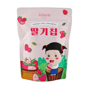 韓國ALLBARM 兒童零食 冷凍乾燥水果片水果乾 15g 草莓
