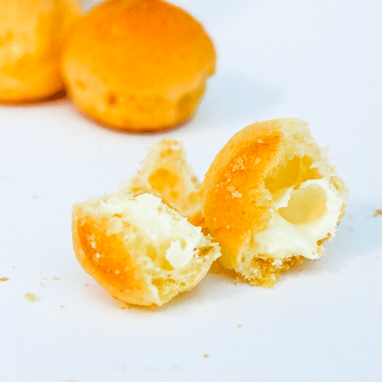 Mini Puff saveur lait, 2.11 oz【Croquant extérieur garniture crémeuse】 5