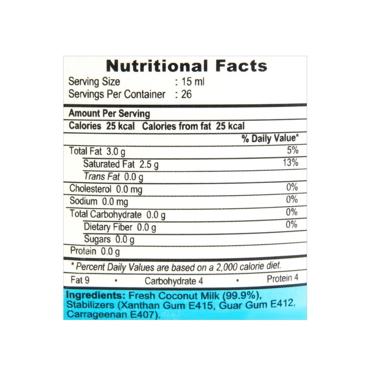 Uht Natural Coconut Milk 400ml 6