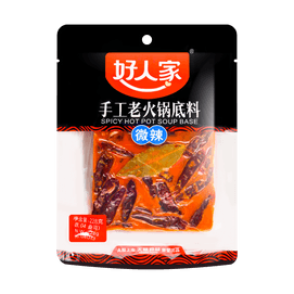 好人家 手工老火锅底料 干锅炒菜麻辣烫调料 微辣 228g