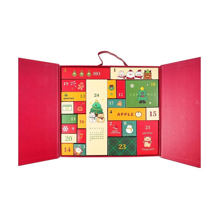 圣诞限定·奇迹派发 惊喜糖果饰品礼物 倒数日历盲盒【内含多种网红巧克力+圣诞氛围感帽子饰品】【节日限定礼物必入】【圣诞派对】 12