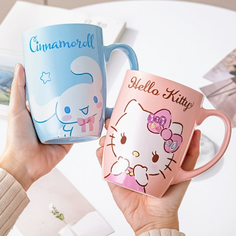 キティ デコレーションマグカップ キティちゃん❤デコレーション蓋付マグカップ 中国直送】中国製