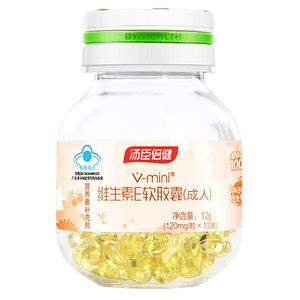 [중국 직송] BY-HEALTH 미니 비타민E 소프트 캡슐(성인용) (100캡슐) 비타민E 보충제, 피부 보호 및 피부 관리