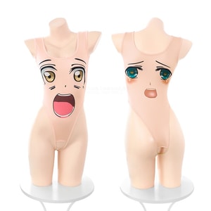 PinklemonLA 귀여운 차원 애니메이션 표현 바디수트 섹시 속옷