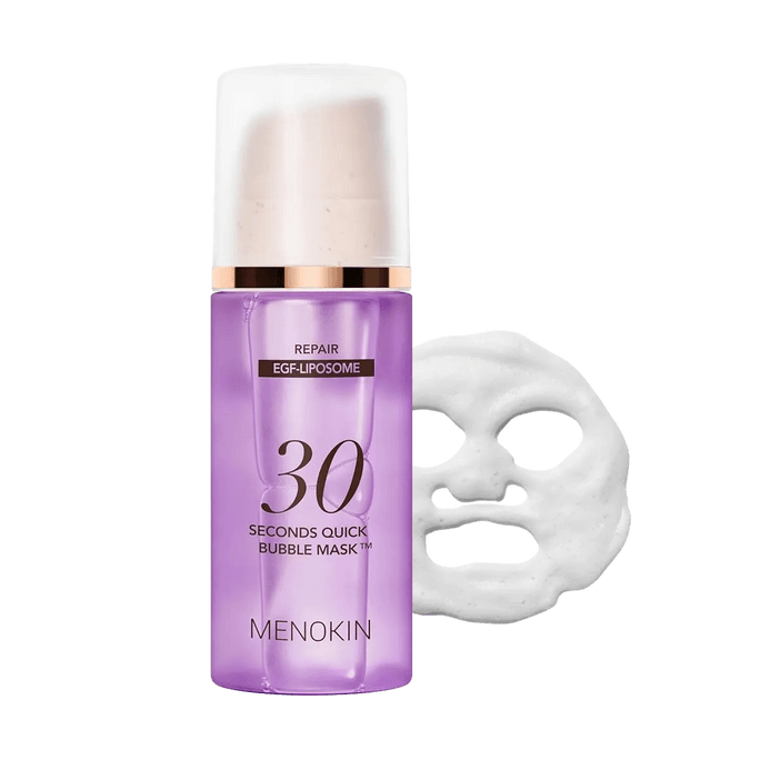 韩国MENOKIN 30秒快速泡泡面膜 95ml #修复型 抗老水润光泽 急救修护受损 无需水洗【朴宝英同款】