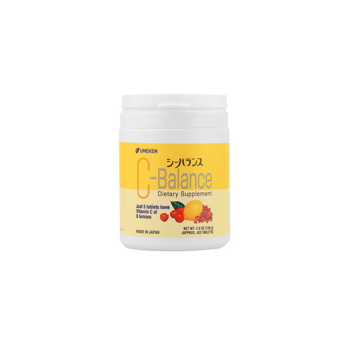 【Made in Japan】UMEKEN C-Balance 130g / Chewable Vitamin C/ Immune Support/ Skin Brightening/ Antioxidant/ High‑Potency