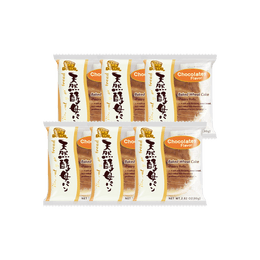 【全美超低价】日本D-PLUS 天然酵母持久保鲜面包 巧克力味 80g*6枚