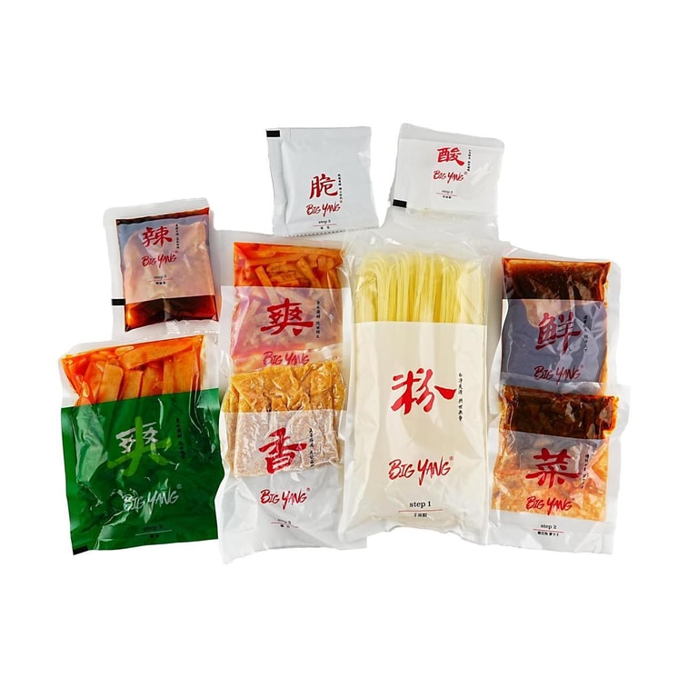 류저우 뤄시펀 - 달팽이 쌀국수, 죽순을 듬뿍 넣은 삶은 면, 400g (14.1oz)【광시 특산품】 3