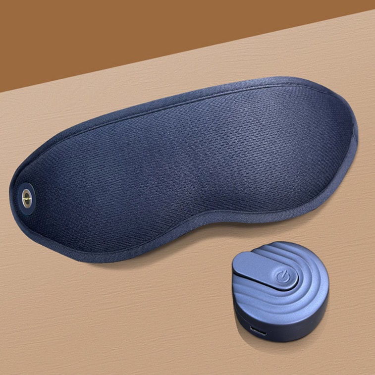 【兩種款式隨機出貨 功能完全一樣】智慧充電護眼儀眼部按摩儀冷熱敷震動眼罩 藍色 1件 5