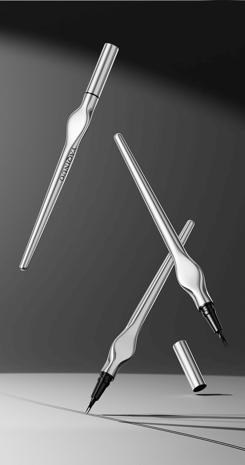  雅琪諾 二元定位眉筆 極細立體防水防汗01柔灰黑1支