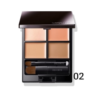 【日本直邮】 日本本土版 COSME DECORTE 黛珂 四色遮瑕盘遮瑕膏修容盘5g 修饰调和肤色 遮黑眼圈痘印斑点#02